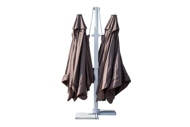 Зонт двойной Мадрид 3*3м, цвет песочный