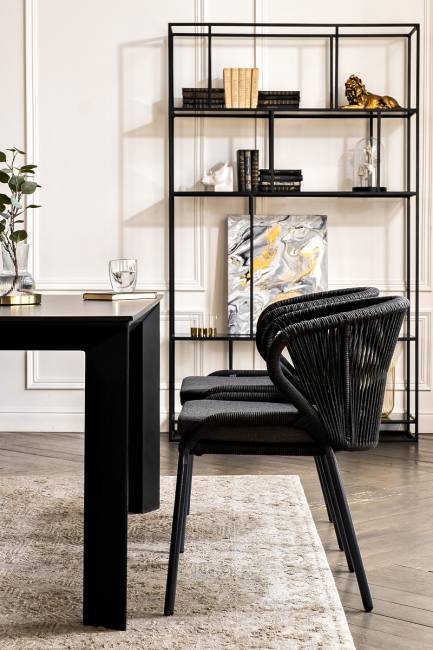 "Венето" обеденная группа на 4 персоны со стульями "Милан", каркас темно-серый, роуп темно-серый "Венето" обеденная группа на 4 персоны со стульями "Милан", каркас темно-серый, роуп темно-серый