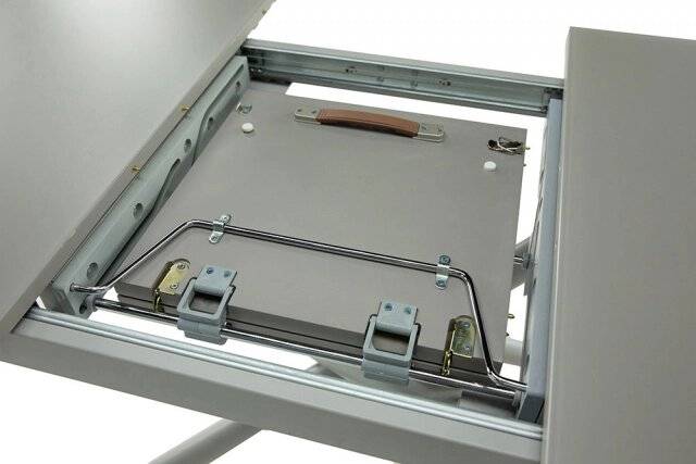 Стол "DT2280", раскладной, серый