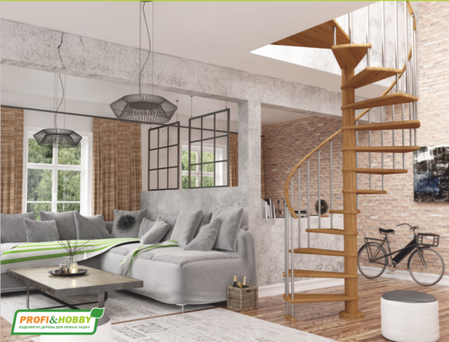 Винтовая лестница Spiral Color d140 Винтовая лестница Spiral Color d140