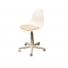 Кресло компьютерное Смузи белый/бежевый