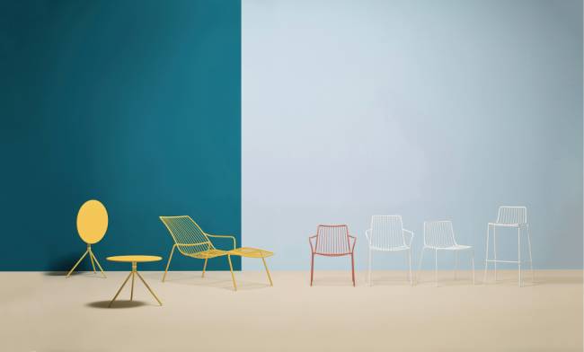 Лаунж-кресло металлическое Nolita зеленый шалфей 585х630х720 мм