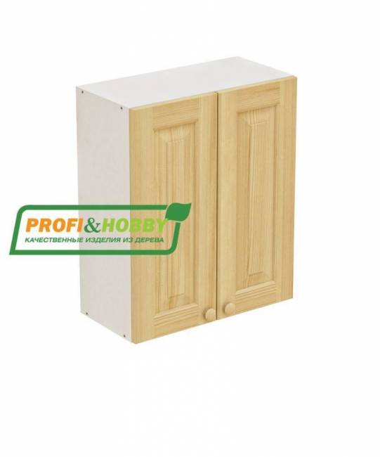 Шкаф навесной 2 двери 600х340х720 + фасад сосна без покраски Шкаф навесной 2 двери 600х340х720 + фасад сосна без покраски