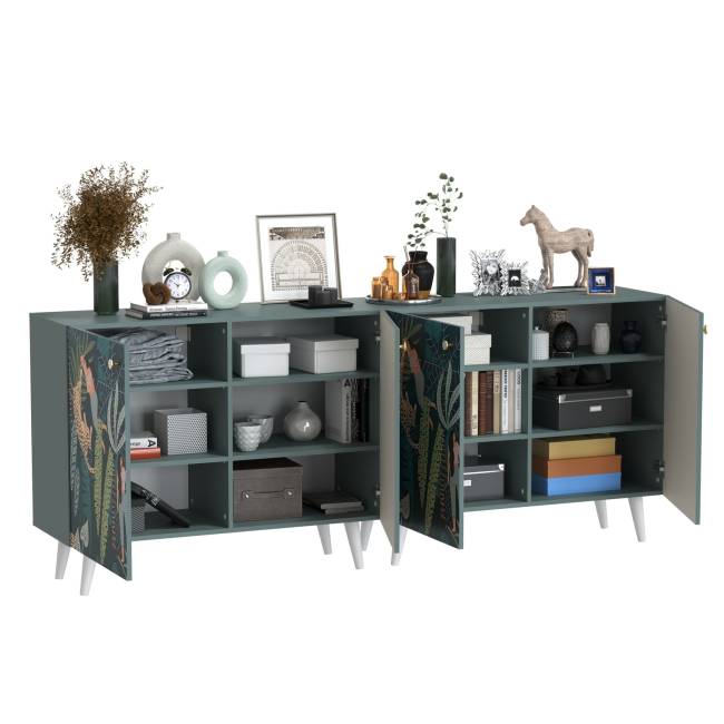 Два комода Либера цвет пасифай/белый Два комода Либера цвет пасифай/белый