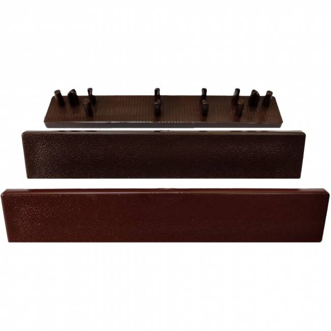 Заглушка торцевая для террасной доски DECKRON, 152*27 мм, венге Заглушка торцевая для террасной доски DECKRON, 152*27 мм, венге