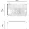 Столик пластиковый журнальный Net Table 100 горчичный 1000х600х400 мм Столик пластиковый журнальный Net Table 100 горчичный 1000х600х400 мм