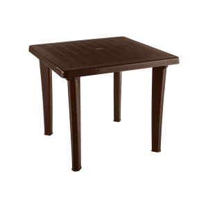 Стол пластиковый, темно-коричневый