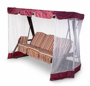 Тент-крыша + москитная сетка 76-е 244х142х170, бордовый Тент-крыша + москитная сетка 76-е 244х142х170, бордовый