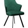 Стул DikLine 345 K13 изумруд, ножки черные