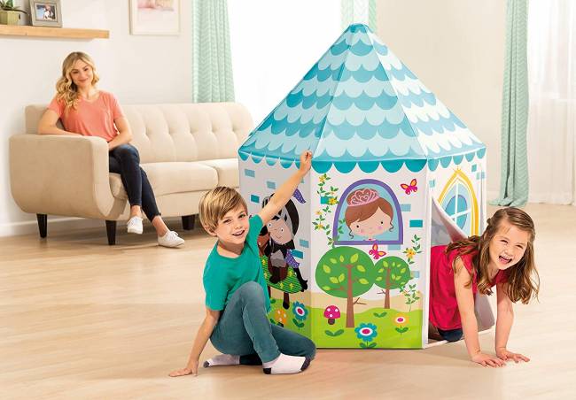 44635, Intex, Игровой домик 104х104х13см "Домик Принцессы" 3-6 лет 44635, Intex, Игровой домик 104х104х13см "Домик Принцессы" 3-6 лет
