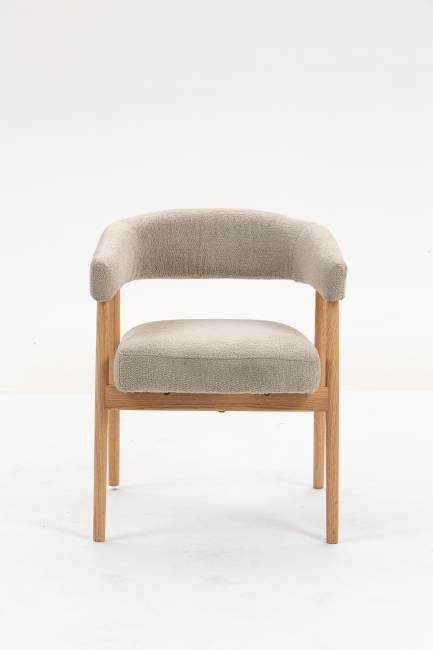 Стул обеденный Zubo с деревянными ножками бежевый 2 шт.