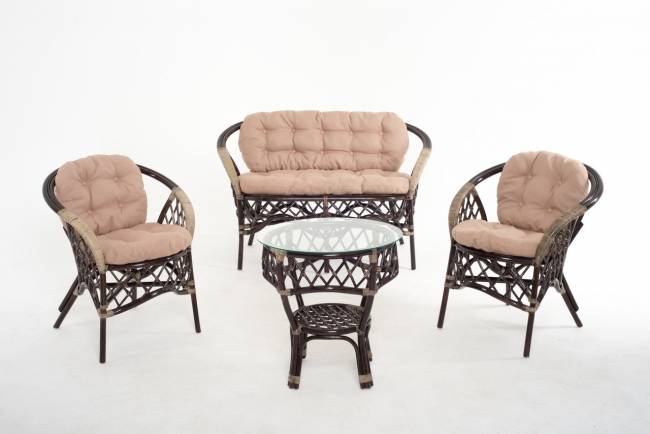 Комплект для отдыха  01/92  темный коньяк