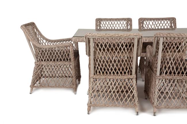 "Латте" обеденная группа плетеная, цвет бежевый "Латте" обеденная группа плетеная, цвет бежевый