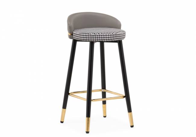 Барный стул Kardial gray / black