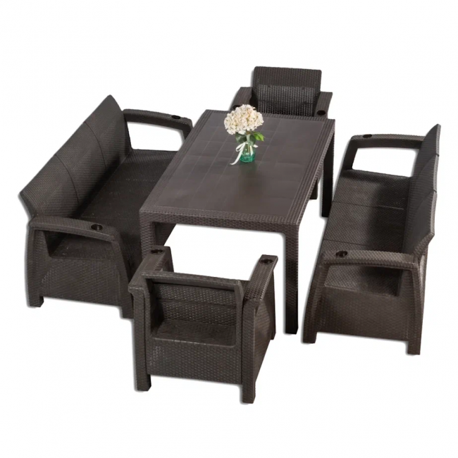 Комплект мебели YALTA BIG FAMILY SOFA 8 SET Комплект мебели YALTA BIG FAMILY SOFA 8 SET