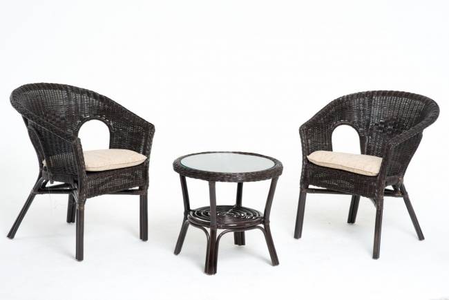 Комплект для террасы  02/08 темный коньяк