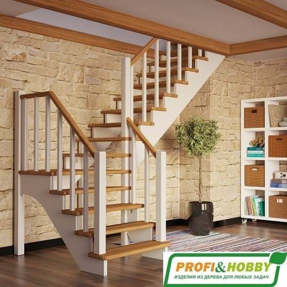 Деревянная лестница К-032м Деревянная лестница К-032м