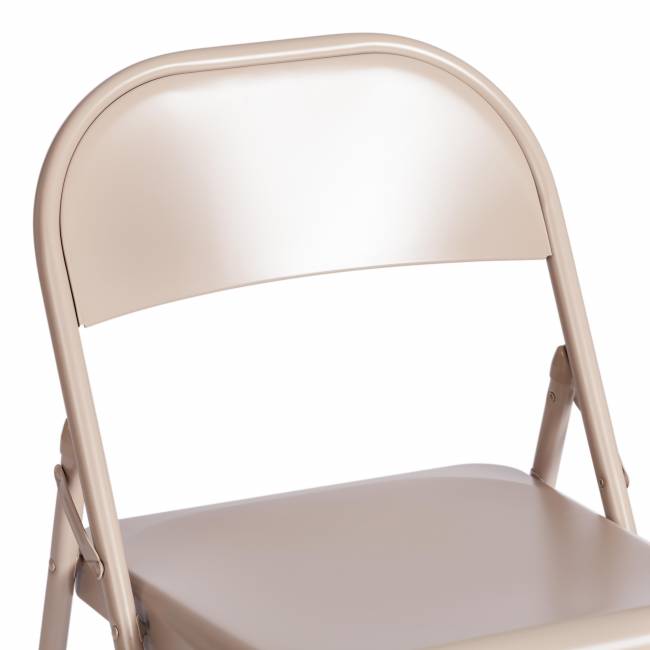Стул складной FOLDER (mod. 3023(II)) металлический, 46,5 x 48 x 75, 7-beige (Комплект из 6 шт.) бежевый металлический
