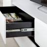 Сидней набор мебели № 42 цвет белый/чёрный/фасады МДФ белый глянец Сидней набор мебели № 42 цвет белый/чёрный/фасады МДФ белый глянец