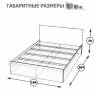 Кровать Стандарт 1800 цвет венге Кровать Стандарт 1800 цвет венге