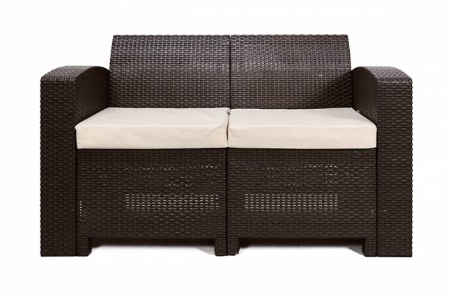 Rattan premium, диван двухместный, венге
