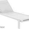 Шезлонг-лежак металлический Casablanca белый 1900х740х310 мм Шезлонг-лежак металлический Casablanca белый 1900х740х310 мм
