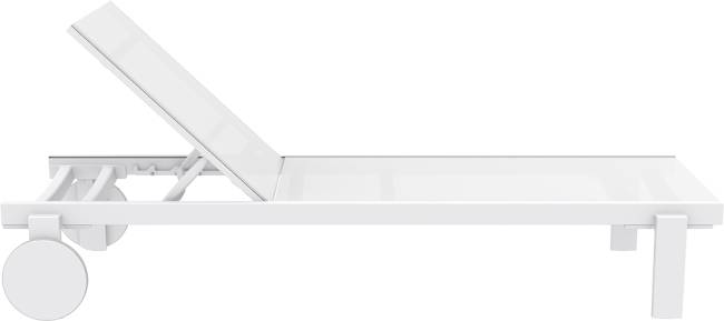 Шезлонг-лежак металлический Casablanca белый 1900х740х310 мм Шезлонг-лежак металлический Casablanca белый 1900х740х310 мм