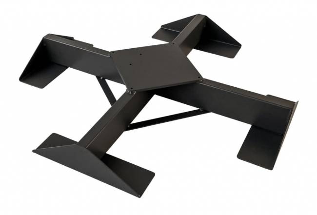 Зонт профессиональный двухкупольный 2.9х6 м Galaxia Dual V Carbon антрацит, серебристо-серый 2900х6000 мм