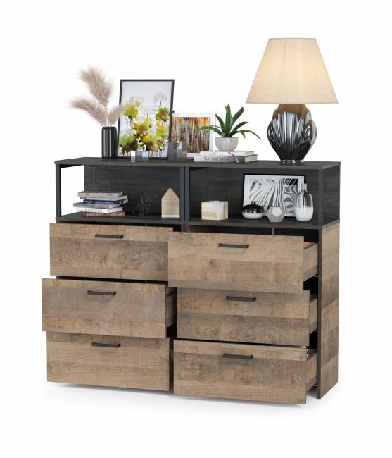 Два комода с ящиками Трувор цвет дуб гранж песочный/интра Два комода с ящиками Трувор цвет дуб гранж песочный/интра