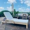 Шезлонг деревянный с матрасом Rimini натуральный, бежевый 1840х730х870 мм Шезлонг деревянный с матрасом Rimini натуральный, бежевый 1840х730х870 мм