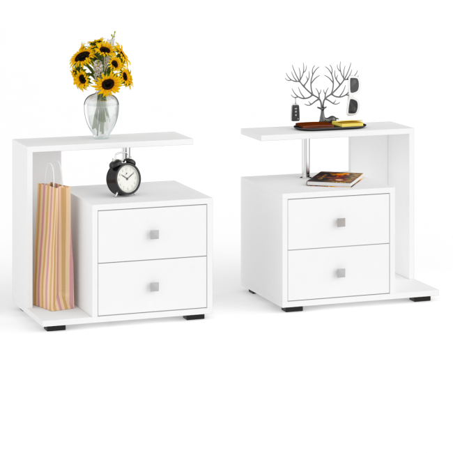 Кровать 1200 Камелия + две тумбы цвет белый Кровать 1200 Камелия + две тумбы цвет белый