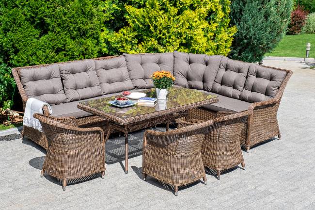 "Латте" плетеный стол из искусственного ротанга 160х90см, цвет коричневый "Латте" плетеный стол из искусственного ротанга 160х90см, цвет коричневый