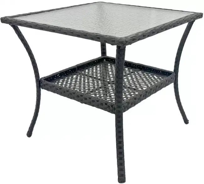 Стол обеденный GIZA (Гиза) 80х80 коричневый из искусственного ротанга Стол обеденный GIZA (Гиза) 80х80 коричневый из искусственного ротанга