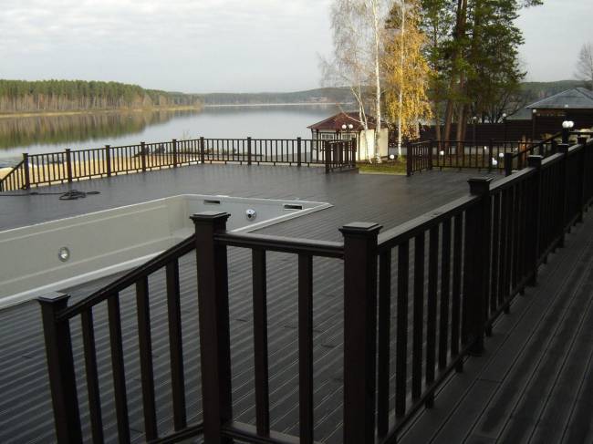 Террасная доска DARVOLEX шовная, 150*23,5*6000 мм, венге Террасная доска DARVOLEX шовная, 150*23,5*6000 мм, венге