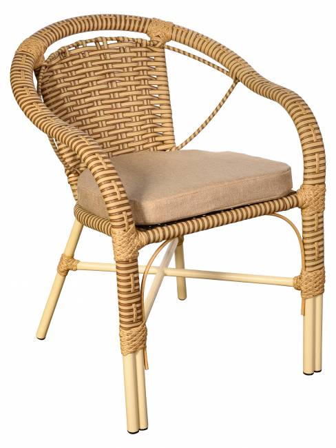 Кресло Bali (Бали) из искусственного ротанга, слоновая кость Кресло Bali (Бали) из искусственного ротанга, слоновая кость