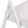 Стул складной FOLDER (mod. 3022G) / 1 шт. в упаковке каркас: металл, сиденье/спинка: экокожа, 46.5 х 47.5 х 79 см, white (белый) / white (белый) белый каркас: металл, сиденье/спинка: экокожа