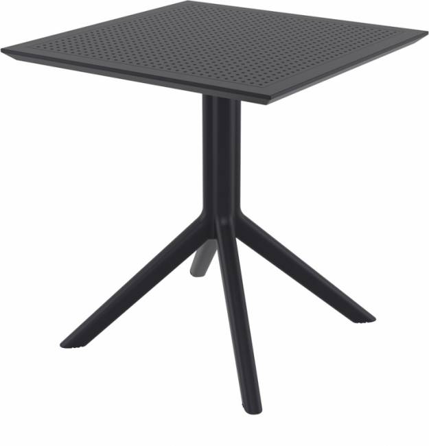 Стол пластиковый Sky Table 70 черный 700х700х740 мм Стол пластиковый Sky Table 70 черный 700х700х740 мм