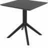 Стол пластиковый Sky Table 70 черный 700х700х740 мм Стол пластиковый Sky Table 70 черный 700х700х740 мм