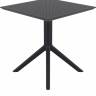 Стол пластиковый Sky Table 70 черный 700х700х740 мм Стол пластиковый Sky Table 70 черный 700х700х740 мм