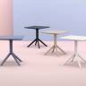 Стол пластиковый Sky Table 70 черный 700х700х740 мм Стол пластиковый Sky Table 70 черный 700х700х740 мм