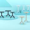 Стол пластиковый Sky Table 70 черный 700х700х740 мм Стол пластиковый Sky Table 70 черный 700х700х740 мм
