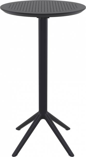 Стол пластиковый барный складной Sky Folding Bar Table 60 черный Ø600х1080 мм Стол пластиковый барный складной Sky Folding Bar Table 60 черный Ø600х1080 мм