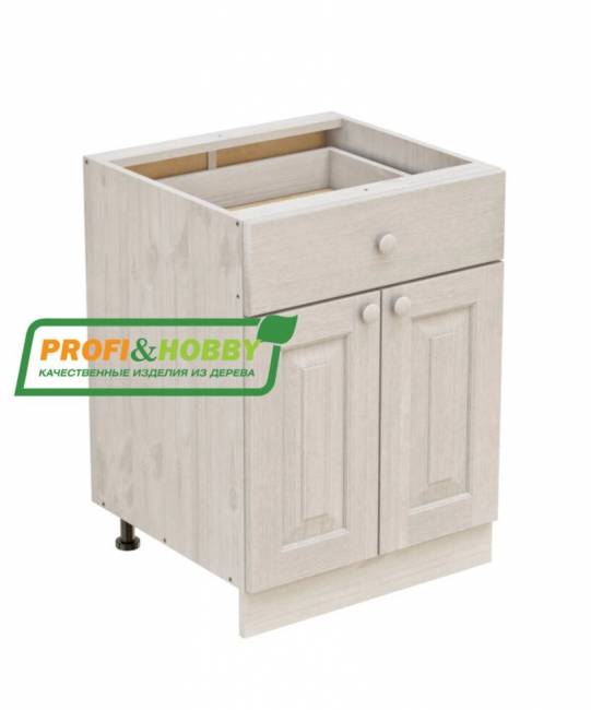 Тумба 2 двери, 1 ящик 600 х 560 х 720 сосна, без покраски Тумба 2 двери, 1 ящик 600 х 560 х 720 сосна, без покраски