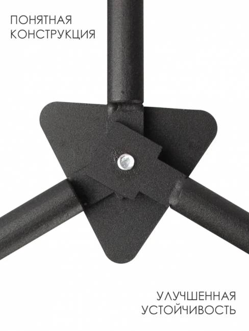 Журнальный столик круглый высокий М019.0А52 Дуб бомонт лофт 