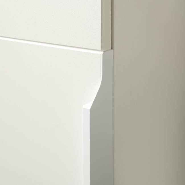 Мебельная стенка для прихожей Октава № 47 цвет белый шагрень/серый графит/дуб крафт золотой