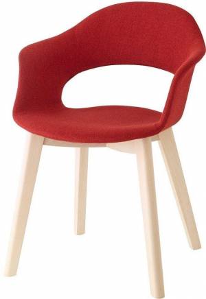 Кресло с обивкой Scab Design, Natural Lady B Pop тортора, отбеленный бук Кресло с обивкой Scab Design, Natural Lady B Pop тортора, отбеленный бук