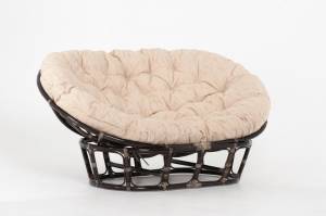 Кресло "MAMASAN" темный коньяк рогожка