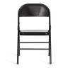 Стул складной FOLDER (mod. 3023(II)) металлический, 46,5 x 48 x 75, (Black) (Комплект из 6 шт.) черный металлический