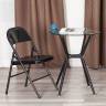 Стул складной FOLDER (mod. 3023(II)) металлический, 46,5 x 48 x 75, (Black) (Комплект из 6 шт.) черный металлический