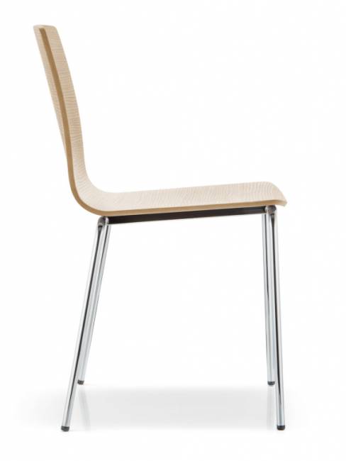 Стул деревянный Inga хромированный, беленый дуб 505х520х800 мм Стул деревянный Inga хромированный, беленый дуб 505х520х800 мм